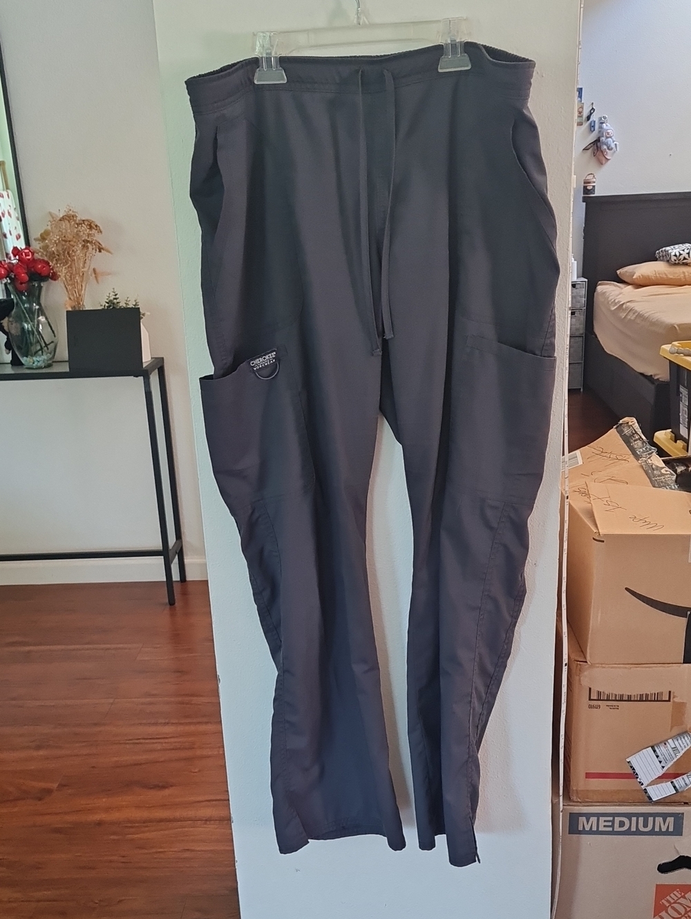 💥3for$15💥Cherokee Workwear Scrub Pants w/ Side Pockets & Drawstring Waist